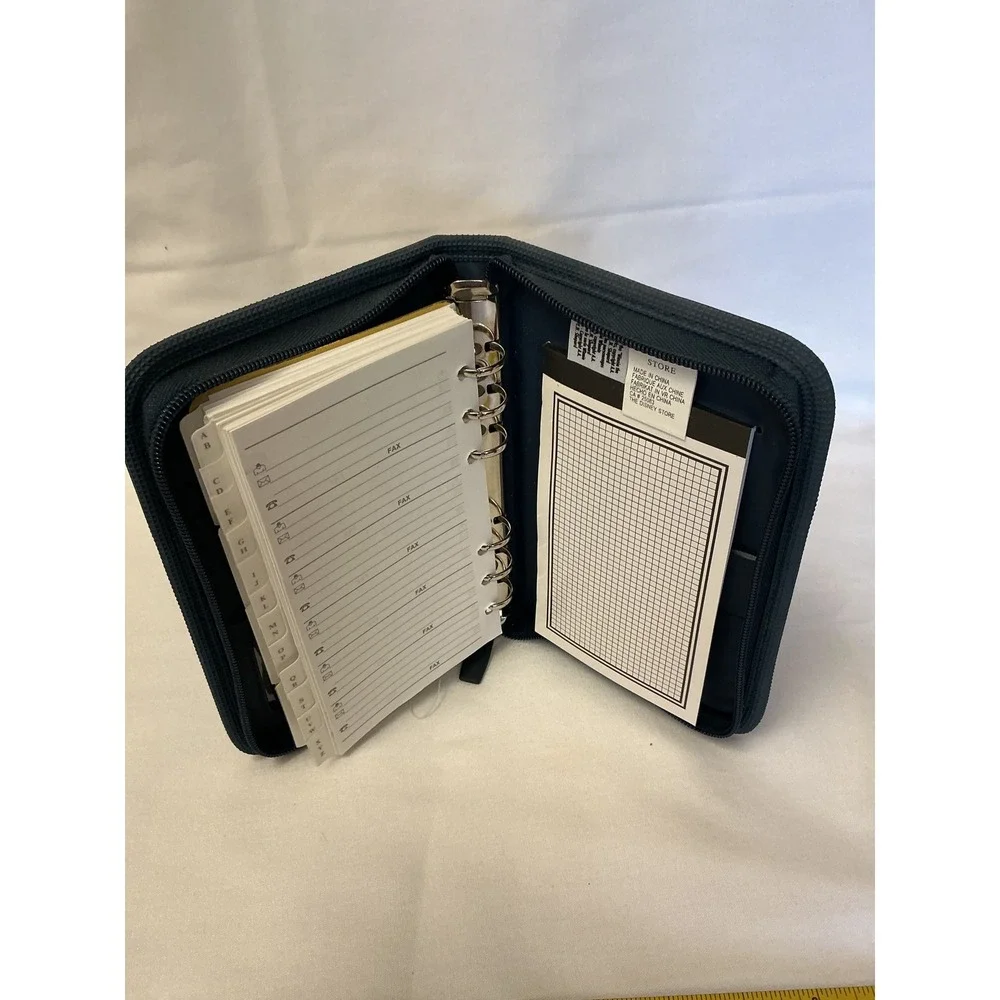 Disney Winnie the Pooh Zippered Organizer Case and Ballpoint Pen Set Navy Blue